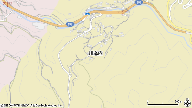 〒796-8025 愛媛県八幡浜市川之内の地図