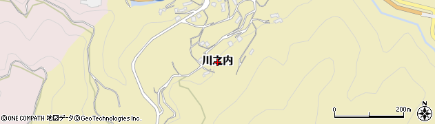 愛媛県八幡浜市川之内周辺の地図