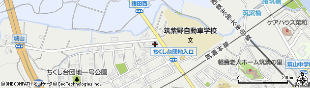 福岡県筑紫野市筑紫122周辺の地図