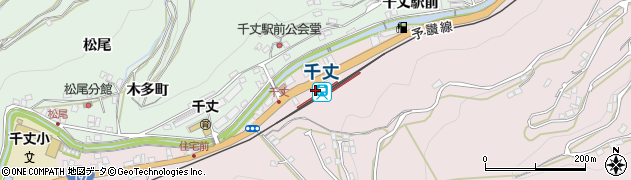 千丈駅周辺の地図