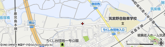 福岡県筑紫野市筑紫168周辺の地図