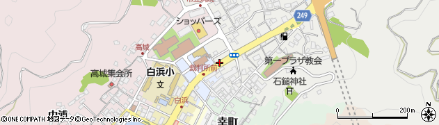 愛媛県八幡浜市大平（花園町）周辺の地図