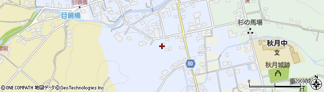 福岡県朝倉市秋月232周辺の地図