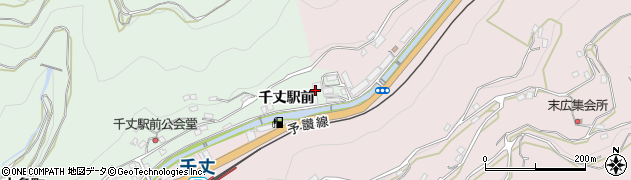 千丈川周辺の地図