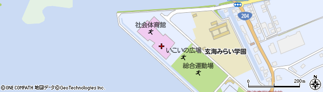 玄海町町民会館　文化ホール周辺の地図