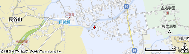 福岡県朝倉市秋月214周辺の地図