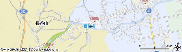 福岡県朝倉市秋月322周辺の地図