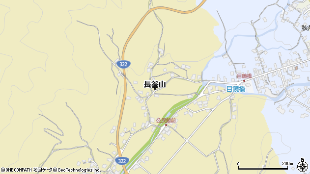 〒838-0002 福岡県朝倉市長谷山の地図