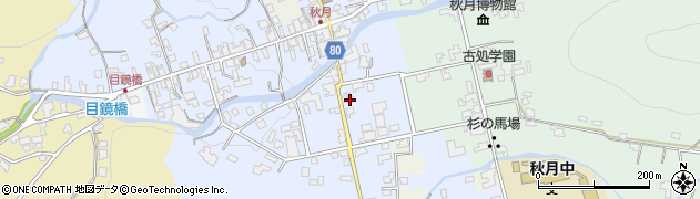 福岡県朝倉市秋月244周辺の地図