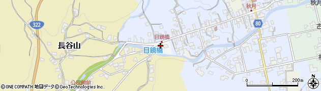 福岡県朝倉市秋月325周辺の地図