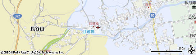 福岡県朝倉市秋月328周辺の地図