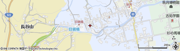 福岡県朝倉市秋月337周辺の地図