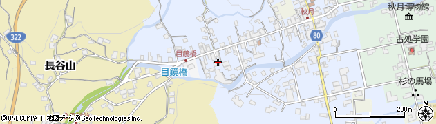 福岡県朝倉市秋月546周辺の地図