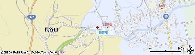 福岡県朝倉市秋月382周辺の地図