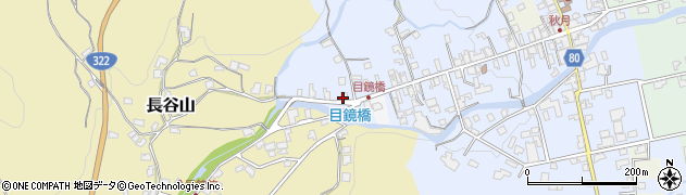 福岡県朝倉市秋月354周辺の地図