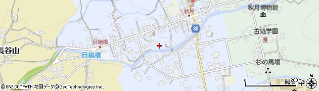 福岡県朝倉市秋月561周辺の地図