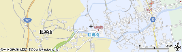 福岡県朝倉市秋月384周辺の地図
