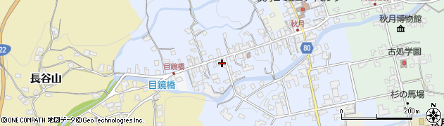 福岡県朝倉市秋月541周辺の地図