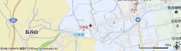 福岡県朝倉市秋月341周辺の地図
