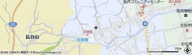 福岡県朝倉市秋月339周辺の地図