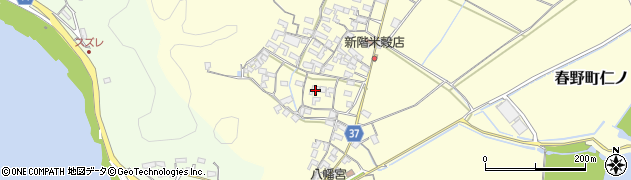 高知県高知市春野町仁ノ1707周辺の地図
