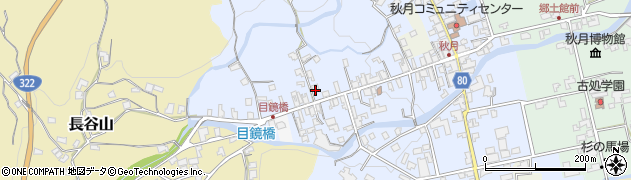 福岡県朝倉市秋月495周辺の地図