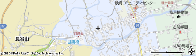 福岡県朝倉市秋月504周辺の地図