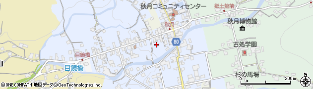 福岡県朝倉市秋月571周辺の地図