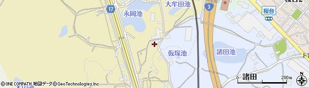 福岡県筑紫野市永岡1120周辺の地図