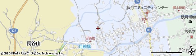 福岡県朝倉市秋月423周辺の地図