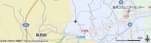 福岡県朝倉市秋月406周辺の地図
