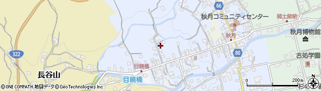 福岡県朝倉市秋月462周辺の地図