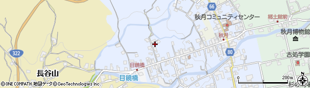福岡県朝倉市秋月463周辺の地図