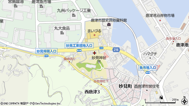 〒847-0874 佐賀県唐津市藤崎通の地図