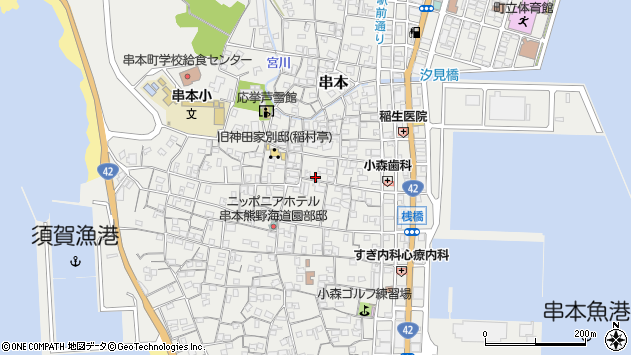 〒649-3503 和歌山県東牟婁郡串本町串本の地図