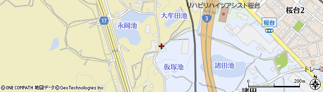 福岡県筑紫野市永岡1118周辺の地図
