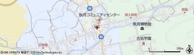 福岡県朝倉市秋月581周辺の地図