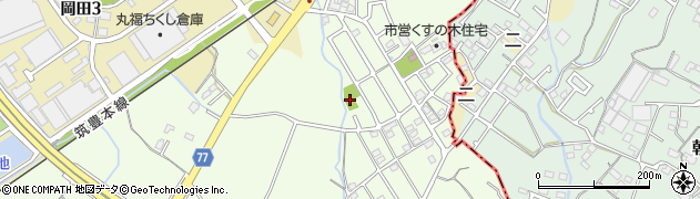 筑紫団地公園周辺の地図