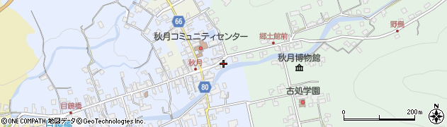 福岡県朝倉市秋月264周辺の地図