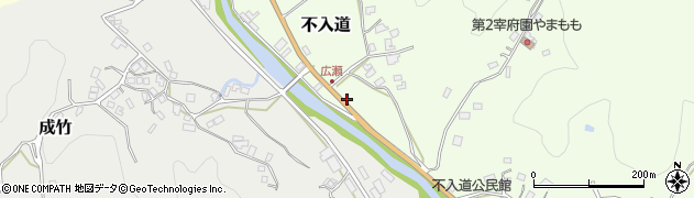 福岡県那珂川市不入道597周辺の地図