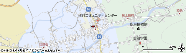 福岡県朝倉市秋月611周辺の地図