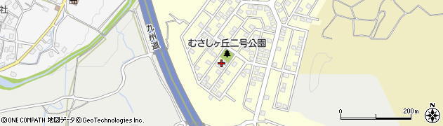 福岡県筑紫野市むさしヶ丘周辺の地図