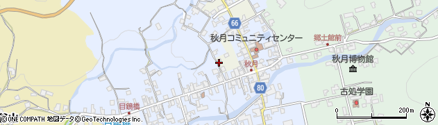 福岡県朝倉市秋月594周辺の地図