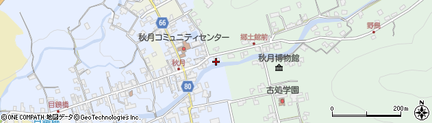 福岡県朝倉市秋月261周辺の地図