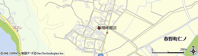 高知県高知市春野町仁ノ1671周辺の地図