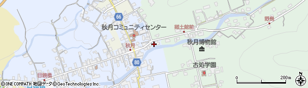 福岡県朝倉市秋月262周辺の地図