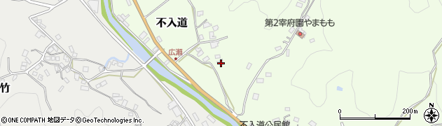 福岡県那珂川市不入道539周辺の地図