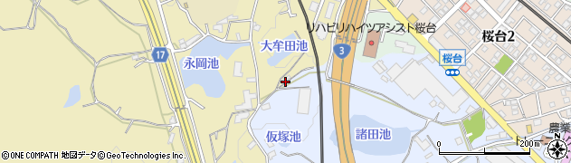 福岡県筑紫野市永岡1010周辺の地図