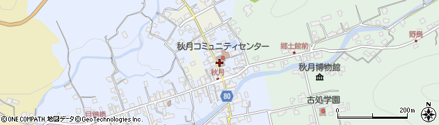 福岡県朝倉市秋月周辺の地図