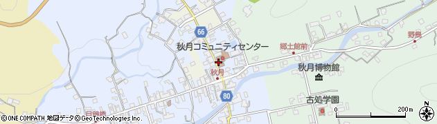 福岡県朝倉市秋月周辺の地図